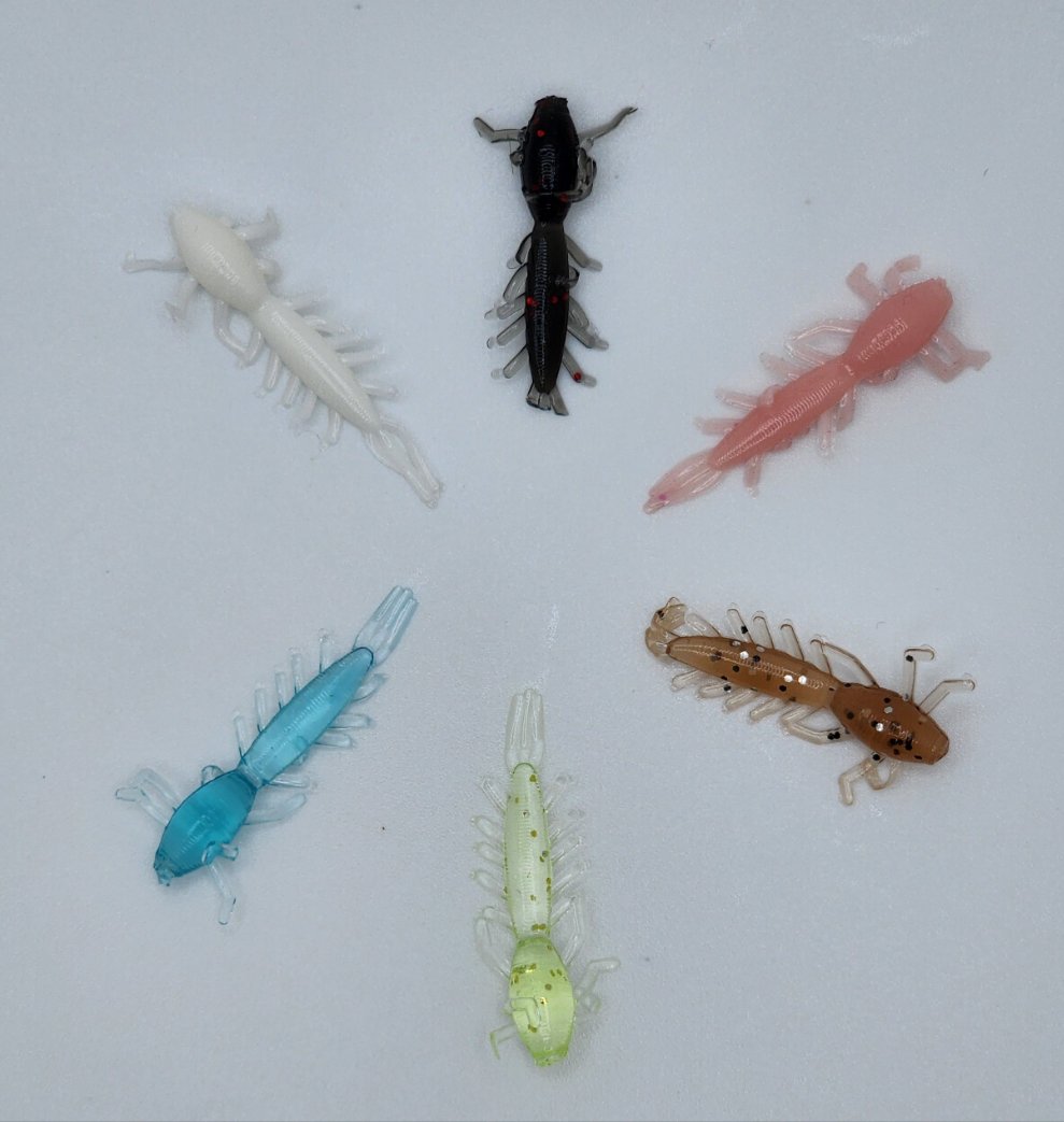 60 piece lot Ice plastic bait