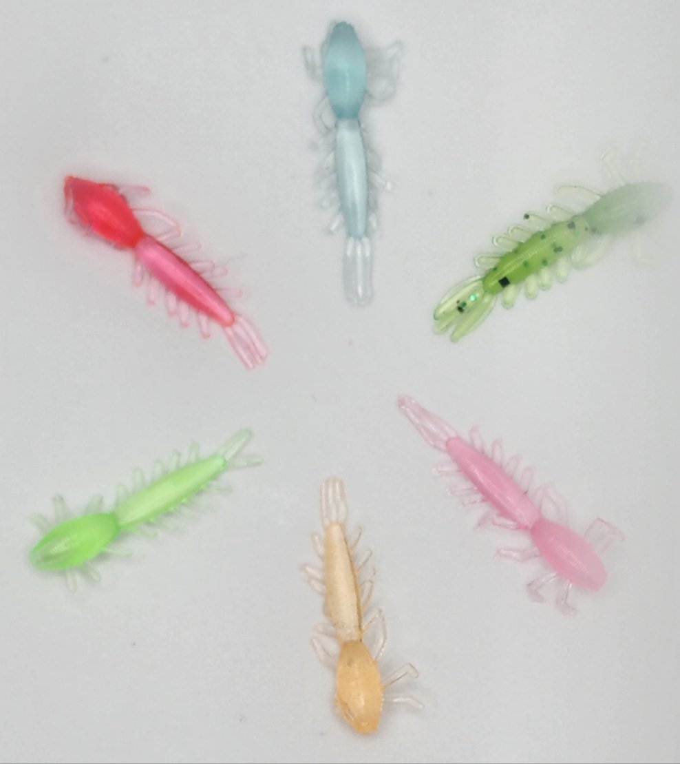 60 piece lot Ice plastic bait