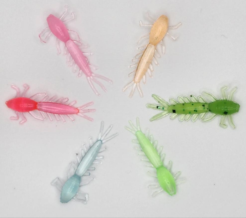 60 piece lot Ice plastic bait